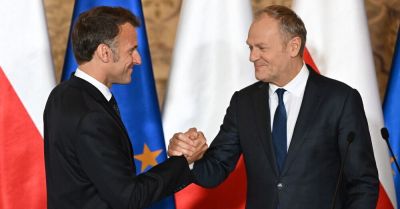 Tusk na konferencji z Macronem: w trudnych czasach Europa potrzebuje maksymalnej jedności